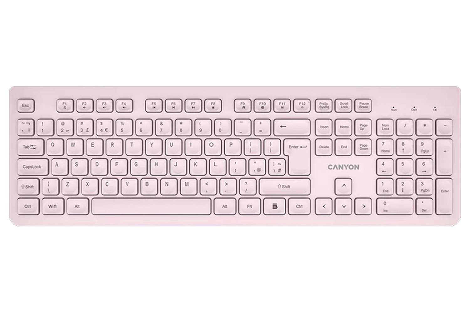 Canyon Silent Wireless Keyboard | Beige