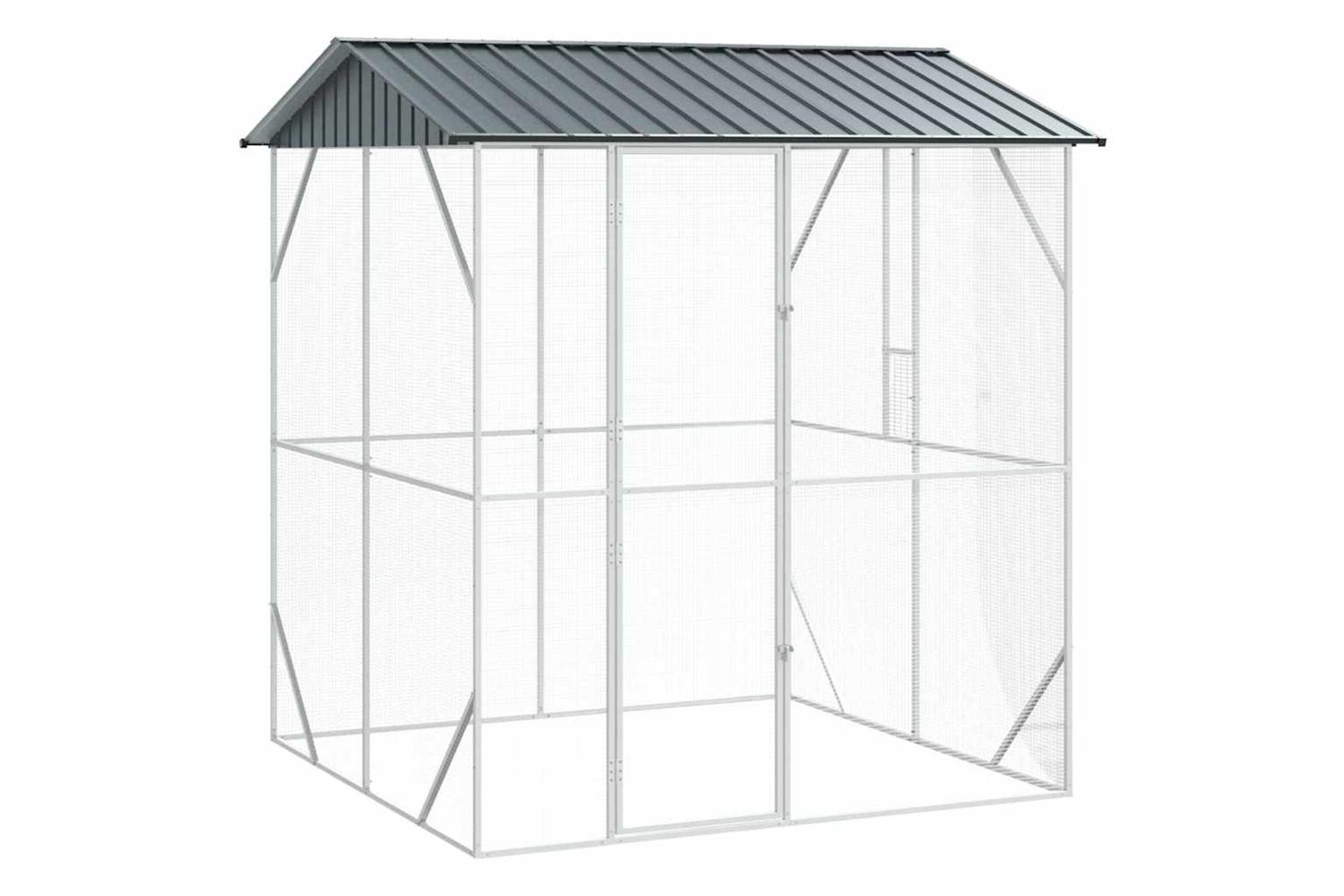Bird Cage Anthracite 215 X 208 X 247 Cm Galvanised Steel