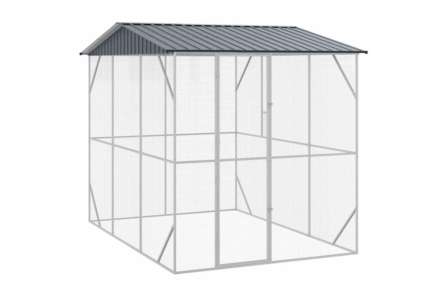 Bird Cage Anthracite 227 X 310 X 247 Cm Galvanised Steel