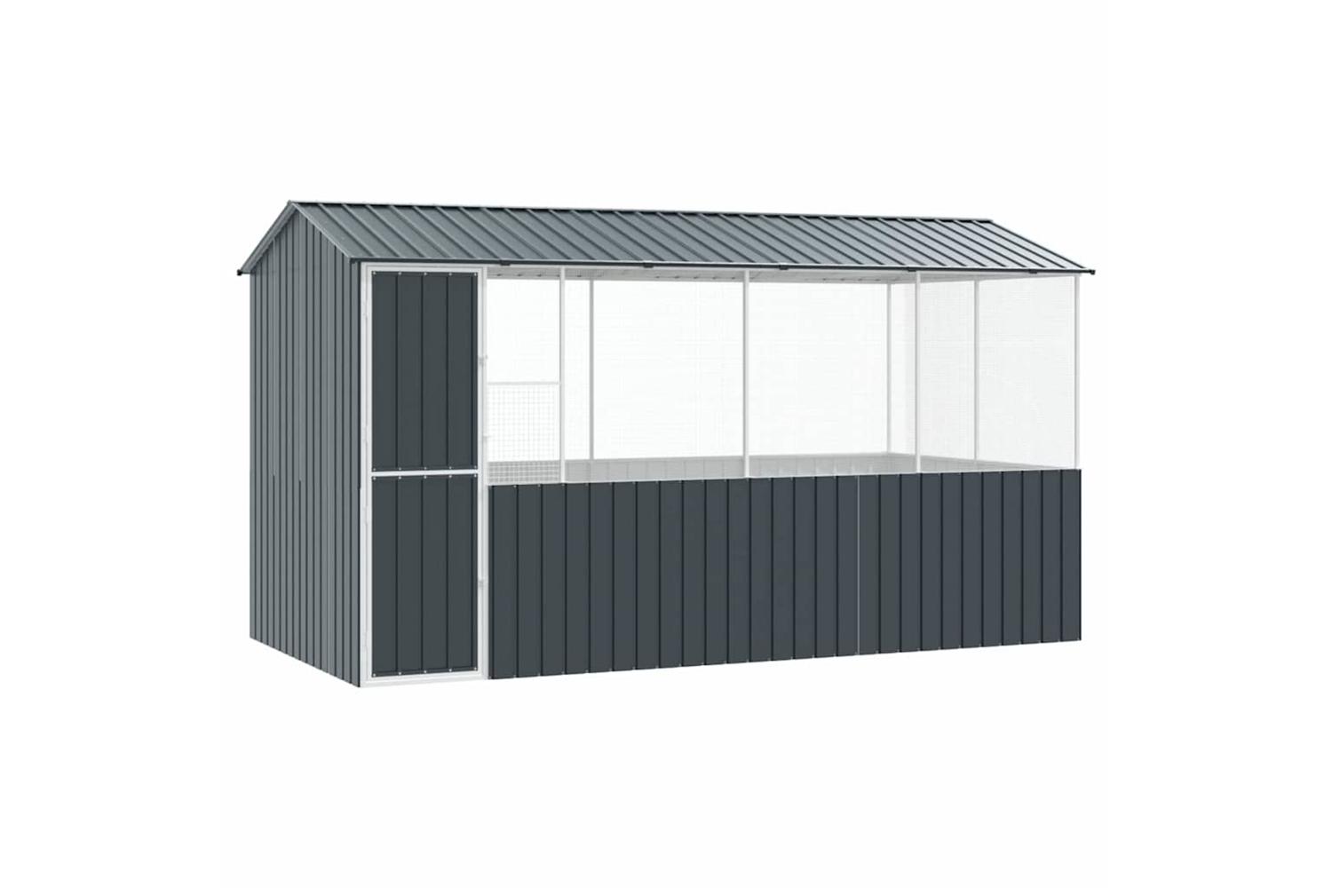 Bird Cage Anthracite 410 X 210 X 230 Cm Galvanised Steel