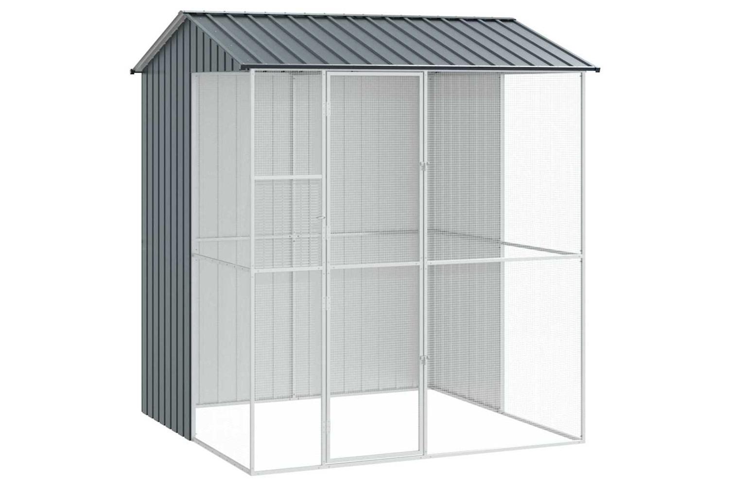 Bird Cage Anthracite 215 X 210 X 247 Cm Galvanised Steel