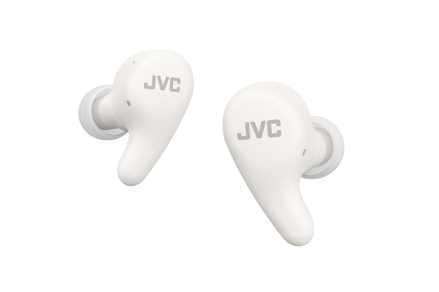 Jvc White Wireless Noise Cancelling Earbuds - Snug Secure Fit - Up To 26 Hours Of Playtime