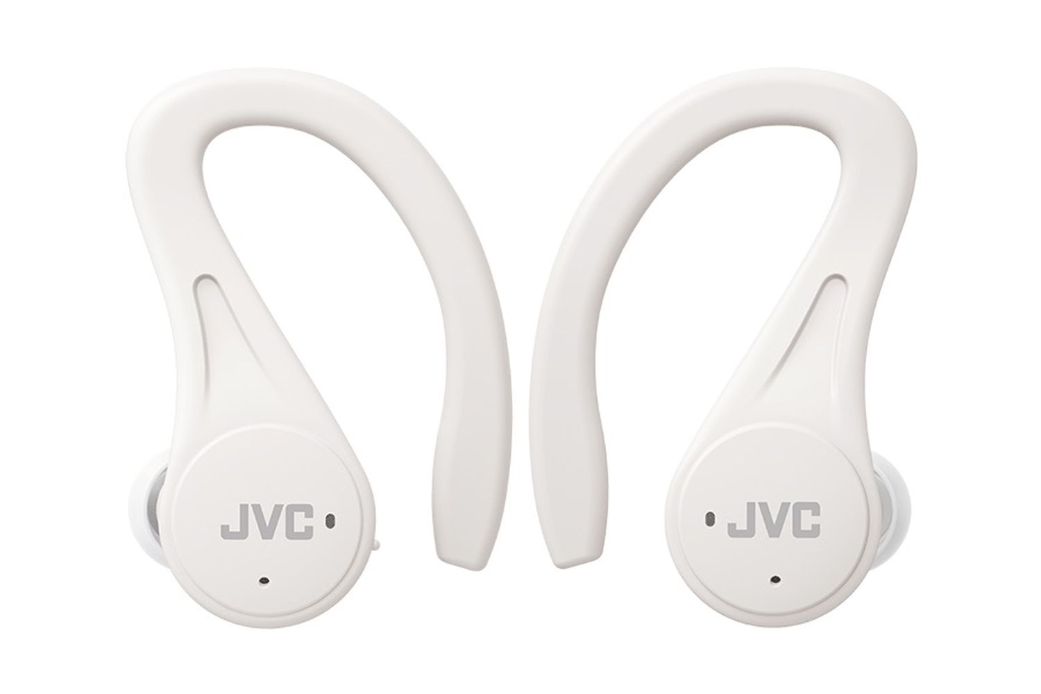 Jvc White Fitness True Wireless- 30 Hours Battery - Ear Hook - Water Sweat Resistant - Single Or Dual Use - Carry Case