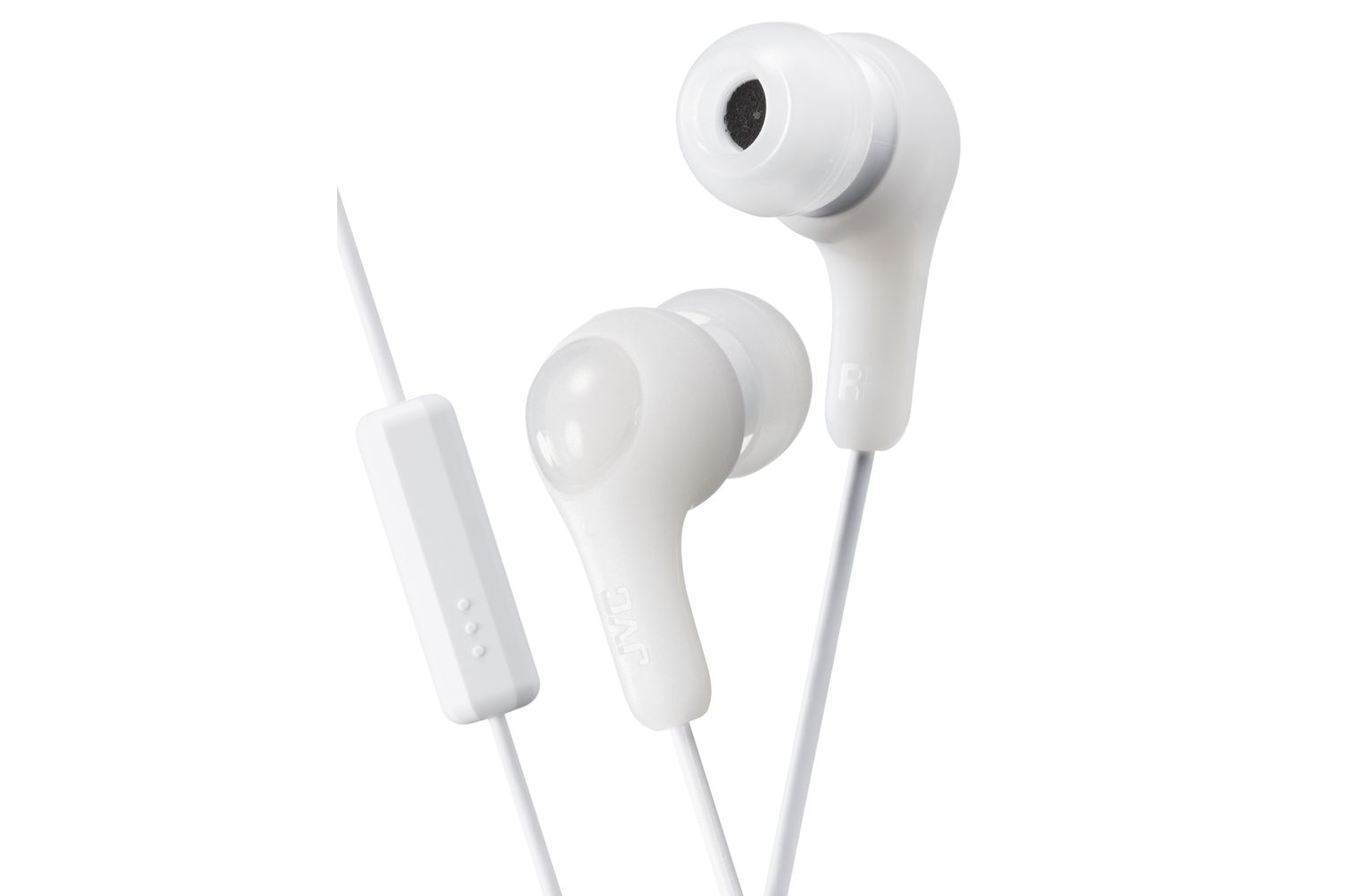 Jvc White Gumy Mic In Ear Canal