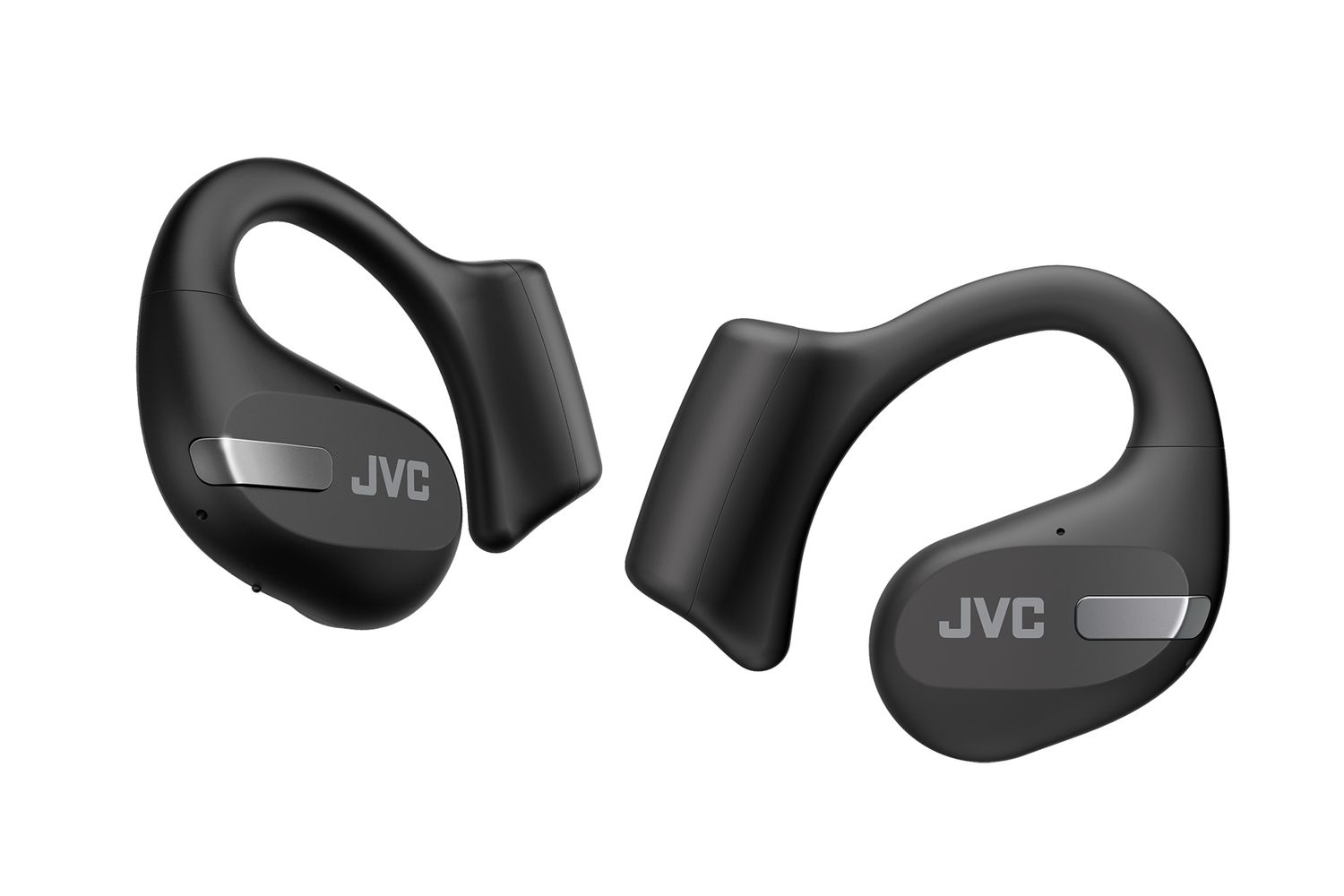 Jvc Black Nearphones Open Ear Tws Earbuds - Lightweight - Hear Your Surroundings - Upto 38hrs Battery Life - Touch Control