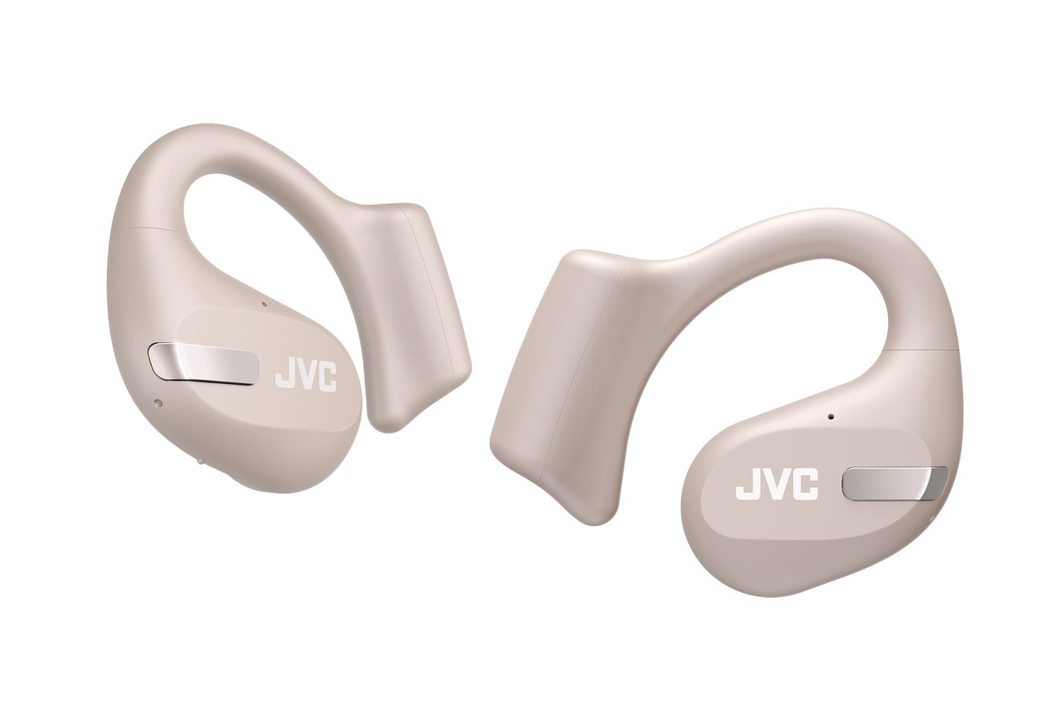 Jvc Sand Beige Nearphones Open Ear Tws Earbuds - Lightweight - Hear Your Surroundings - Upto 38hrs Battery Life - Touch Control