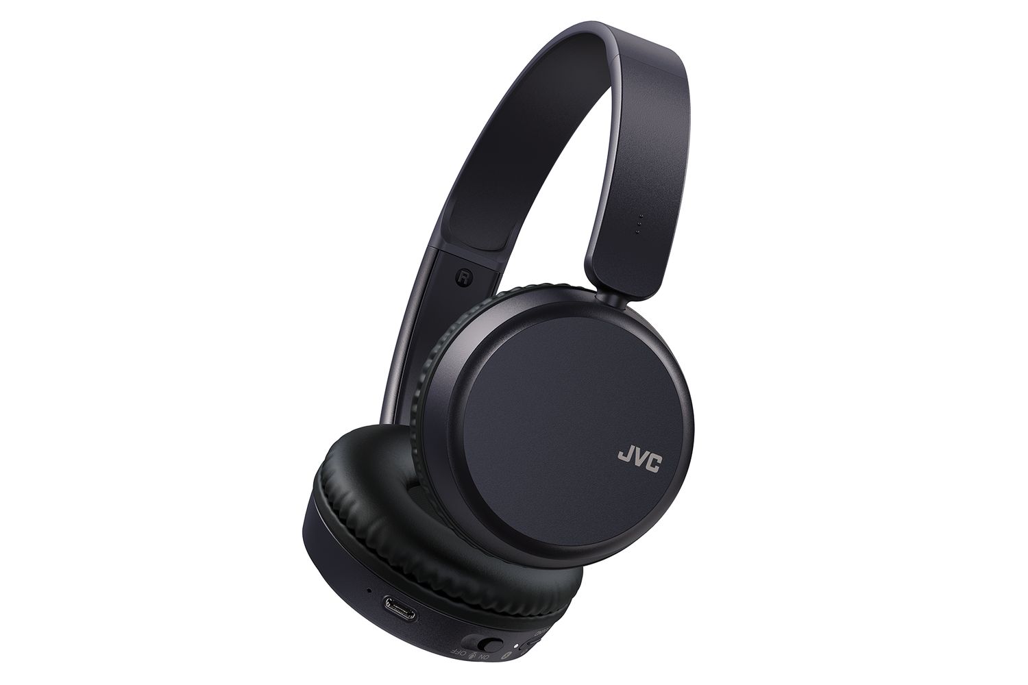 Jvc Blue On Ear Bluetooth Foldable Headphones Upto 35 Hour Use 3 Sound Modes 2 Device Connection Voice Assistant Bt V52