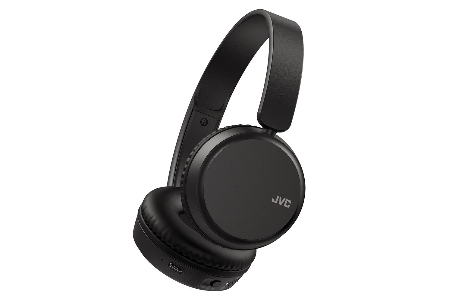 Jvc Carbon Black On Ear Bluetooth Foldable Headphones Upto 35 Hour Use 3 Sound Modes 2 Device Connection Voice Assistant Bt V52