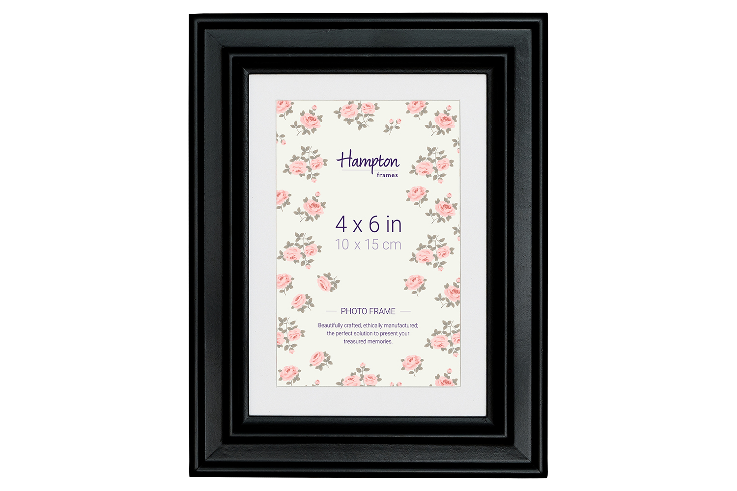 Helena 4 x 6" Photo Frame | Black