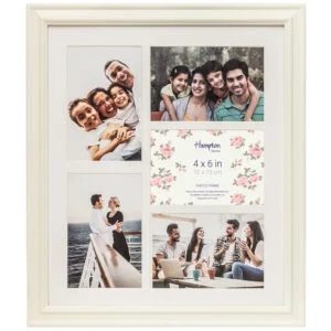 Helena 5 Aperture Photo Frame | White