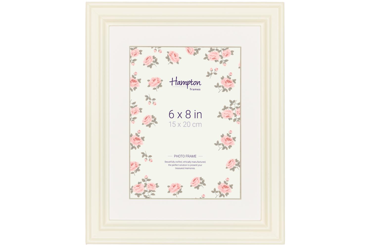 Helena 6×8" Photo Frame | White