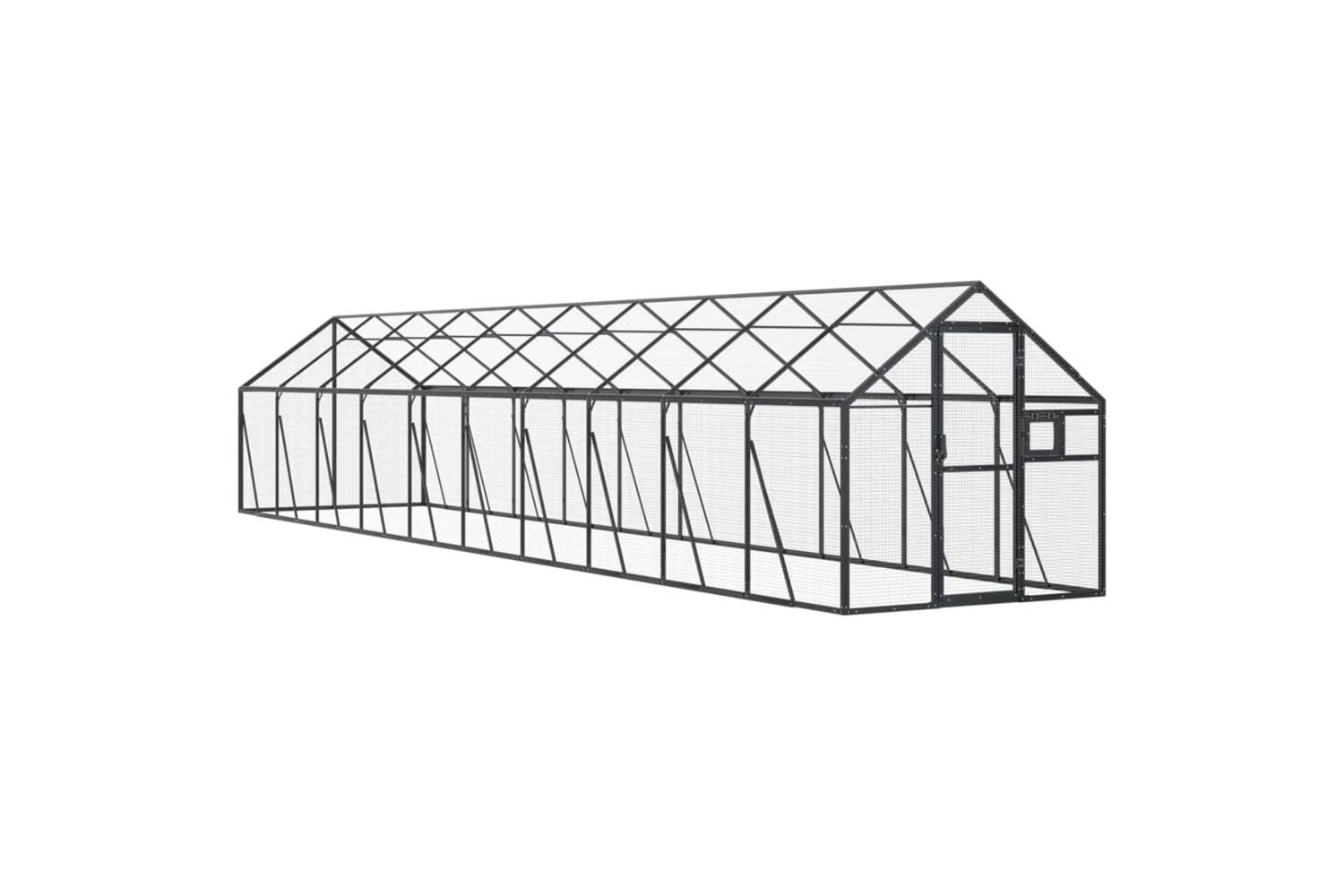 Aviary Anthracite 179x10x185 M Aluminium