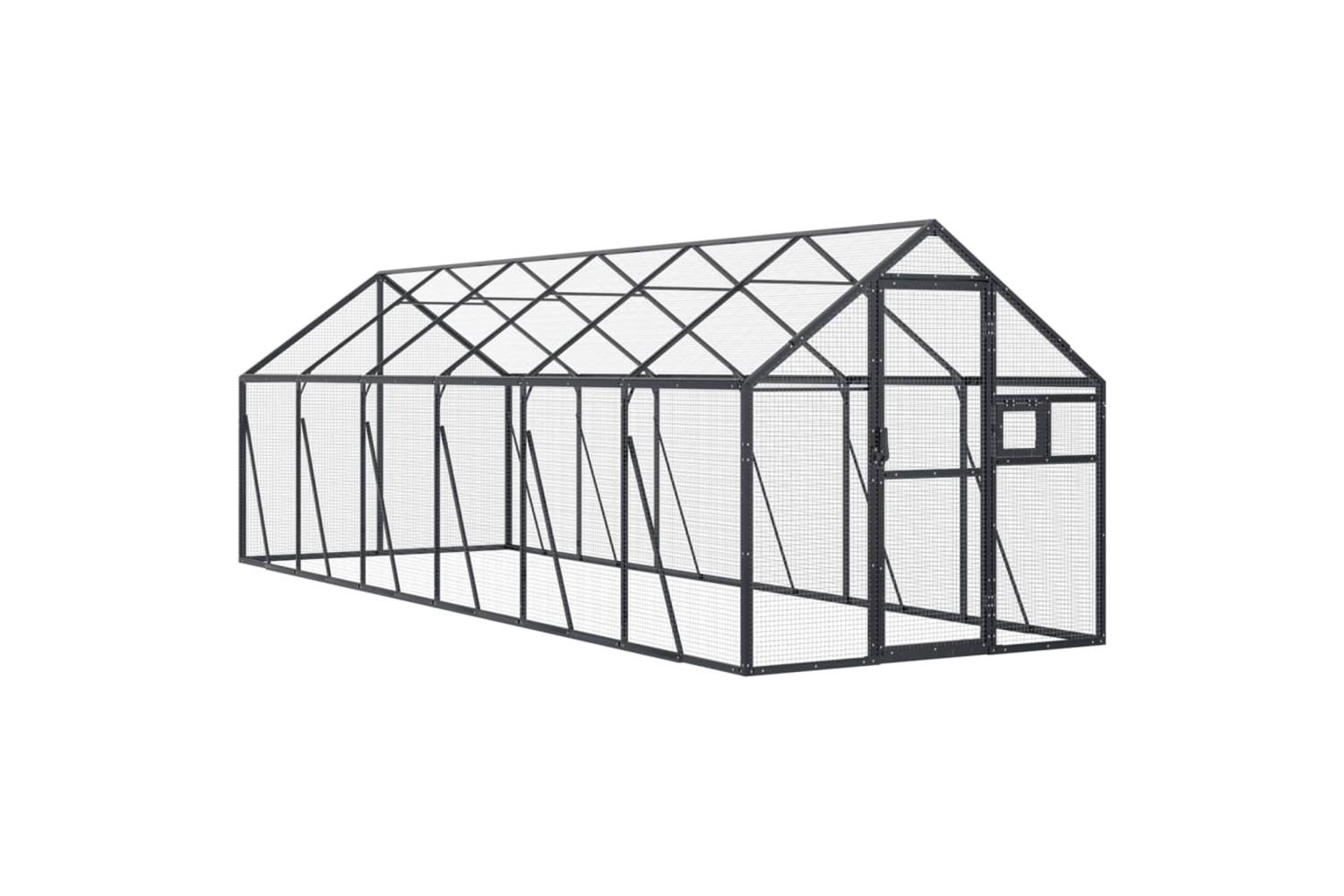 Aviary Anthracite 179x6x185 M Aluminium