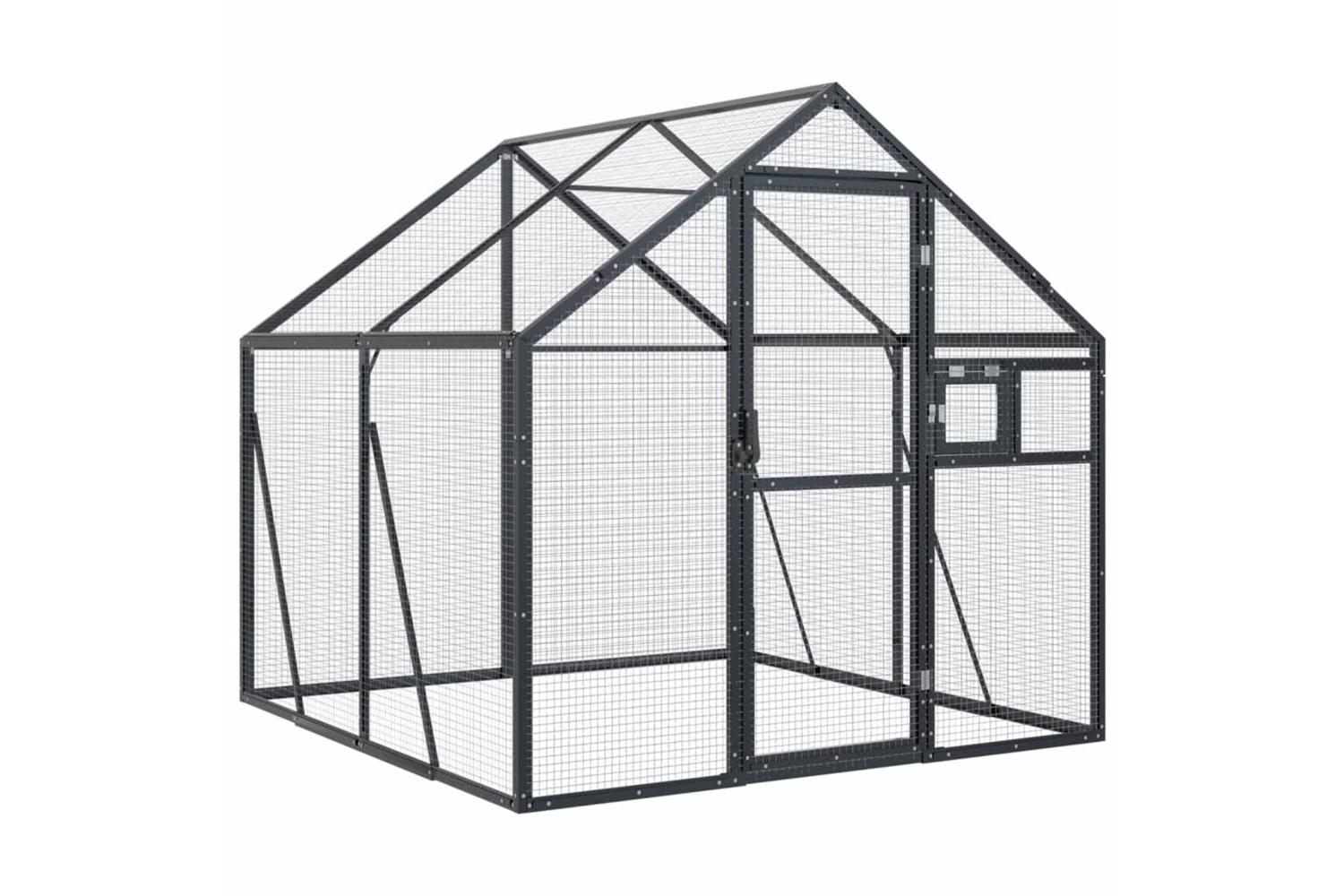 Aviary Anthracite 179x2x185 M Aluminium