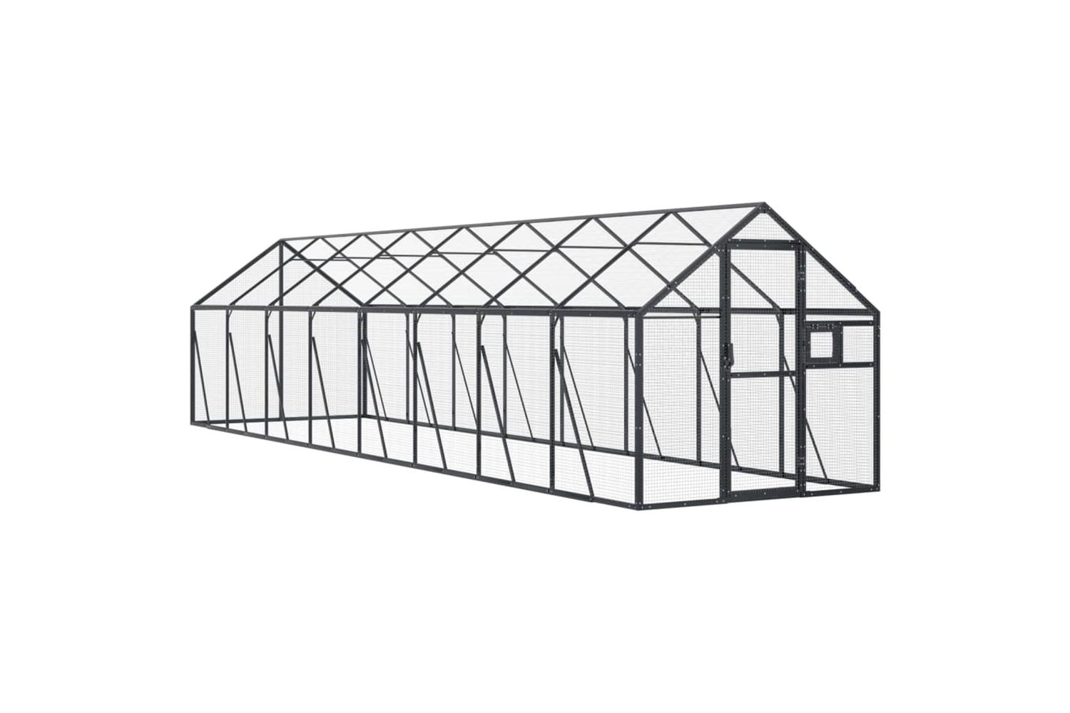 Aviary Anthracite 179x8x185 M Aluminium