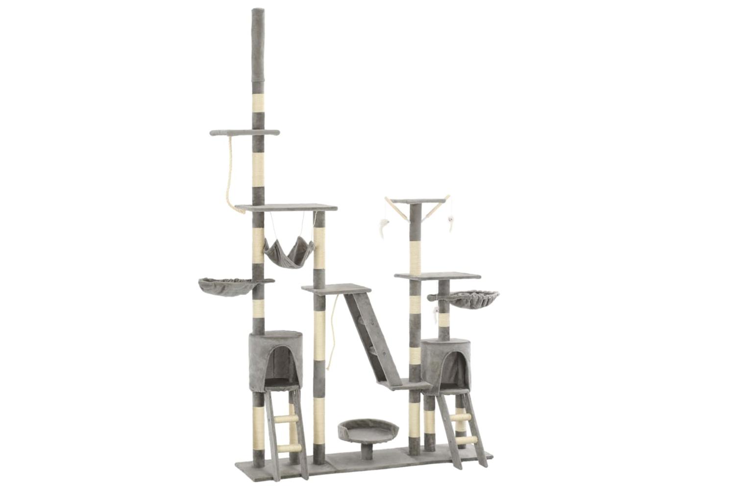 Cat Tree With Sisal Scratching Posts 230-250 Cm Grey