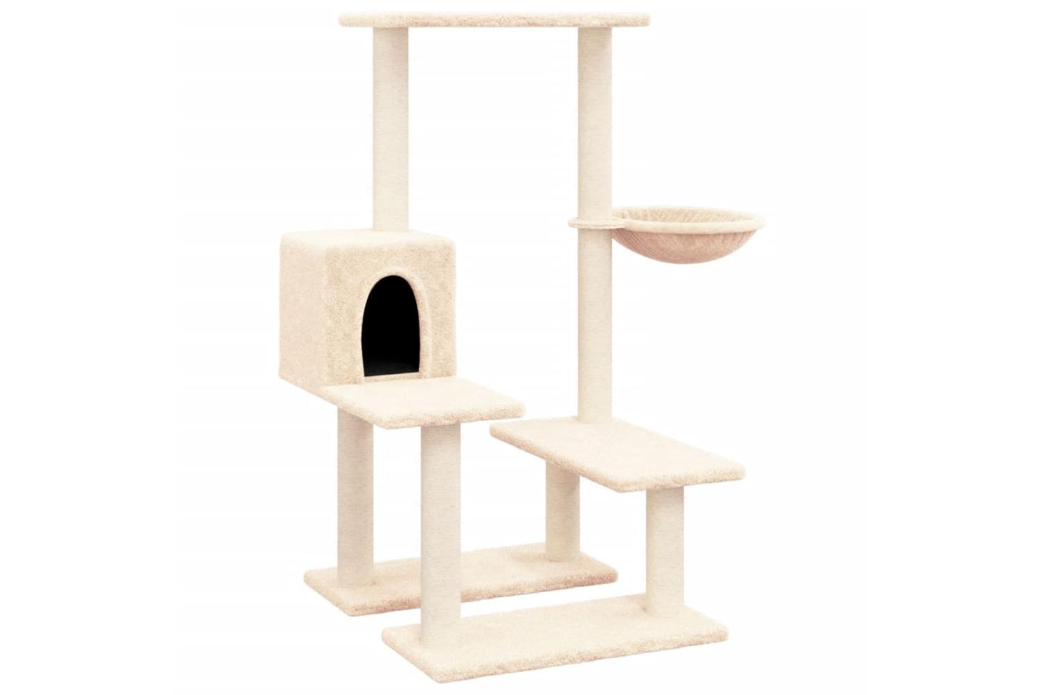 Cat Tree With Sisal Scratching Posts Cream 945 Cm