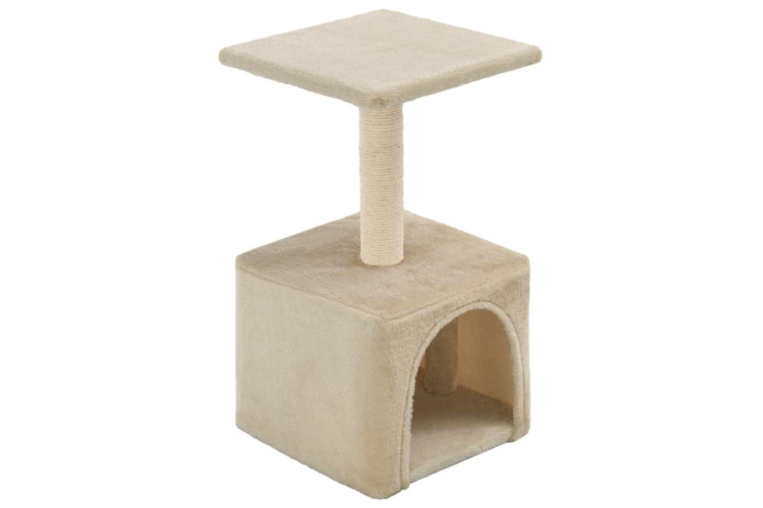 Cat Tree With Sisal Scratching Post 55 Cm Beige