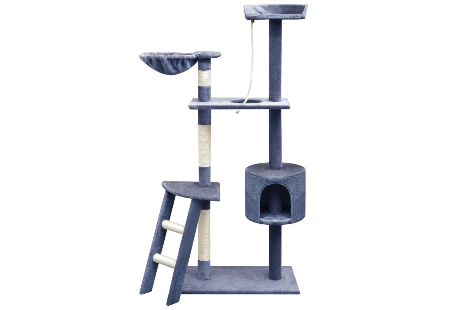 Cat Tree With Sisal Scratching Posts 150 Cm Dark Blue