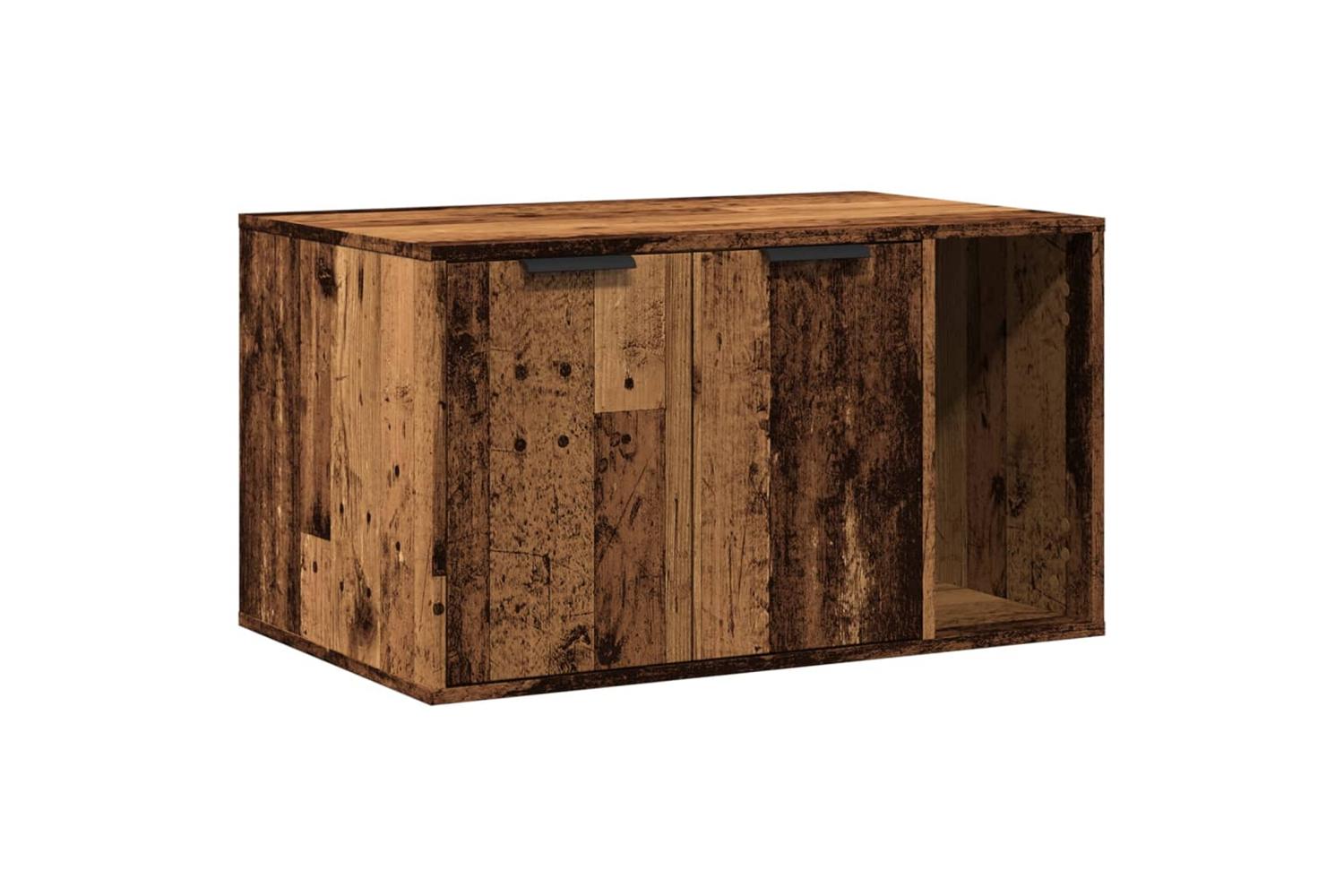 Cat Litter Box Enclosure Old Wood 80x50x45 Cm Engineered Wood