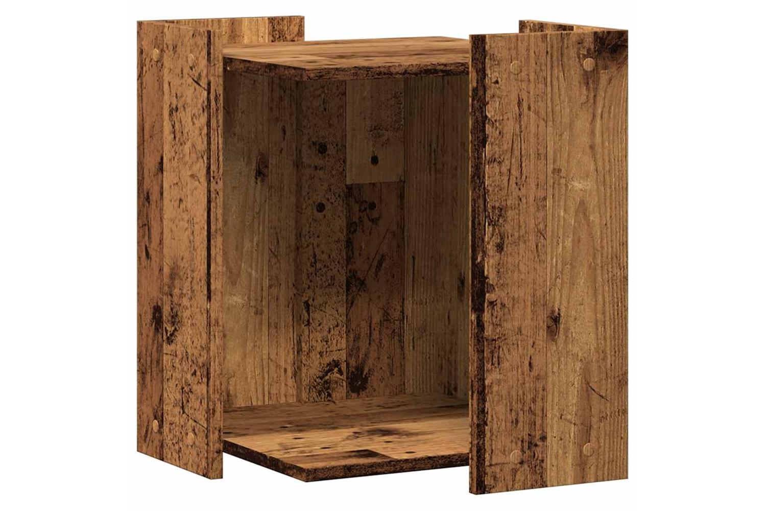 Cat Litter Box Enclosure Old Wood 42x42x51 Cm Engineered Wood