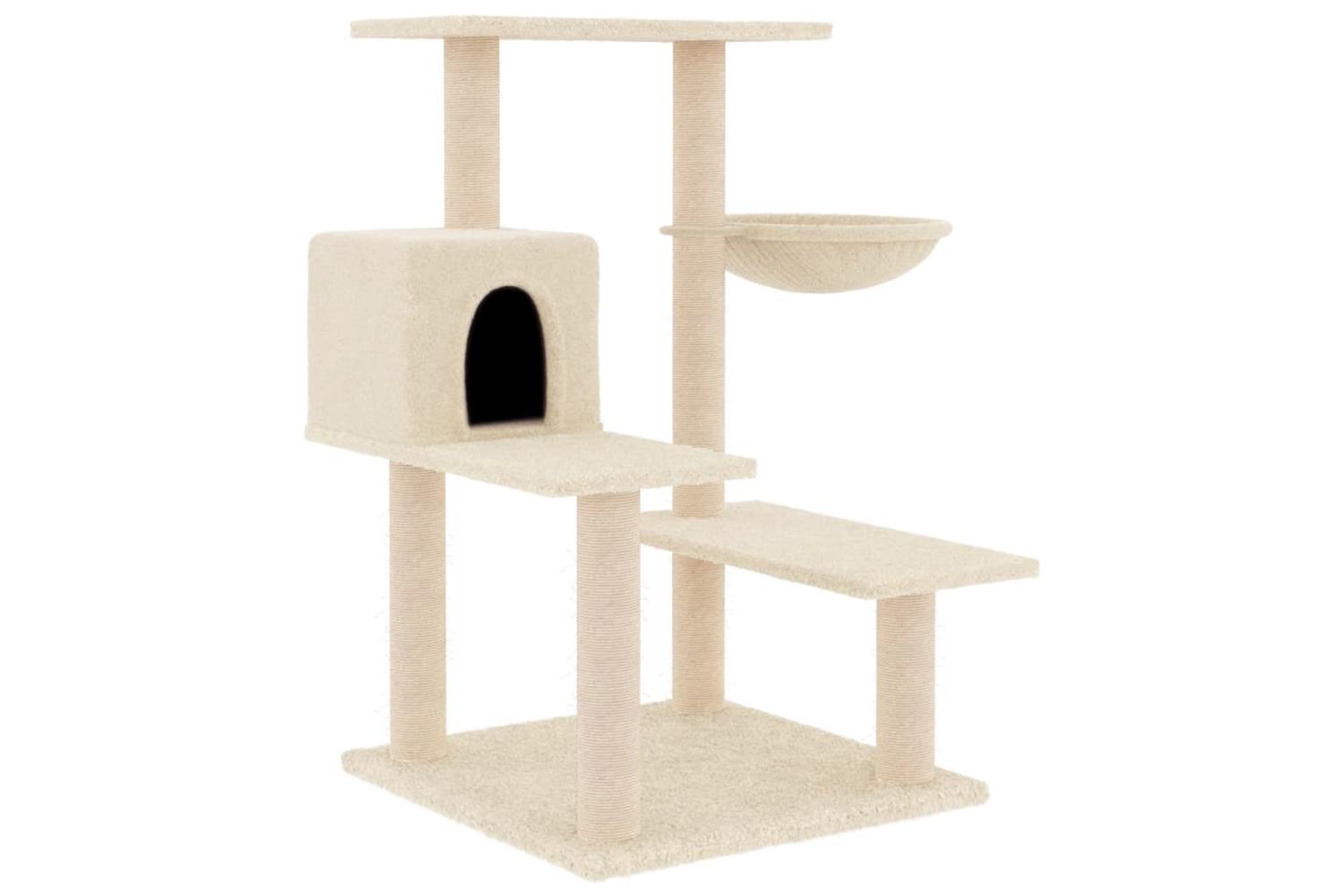 Cat Tree With Sisal Scratching Posts Cream 825 Cm