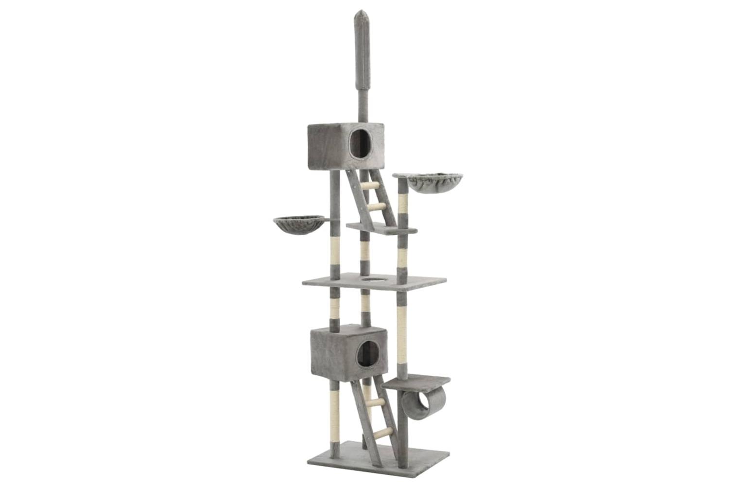 Cat Tree With Sisal Scratching Posts 230-260 Cm Grey