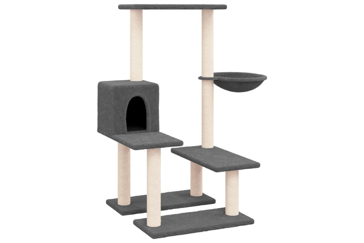 Cat Tree With Sisal Scratching Posts Dark Grey 945 Cm