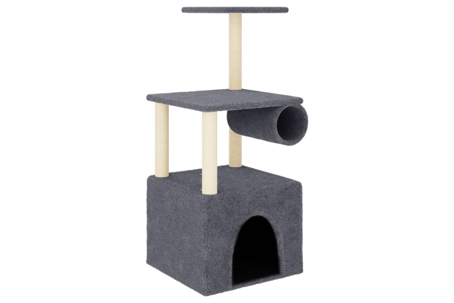 Cat Tree With Sisal Scratching Posts Dark Grey 1095 Cm
