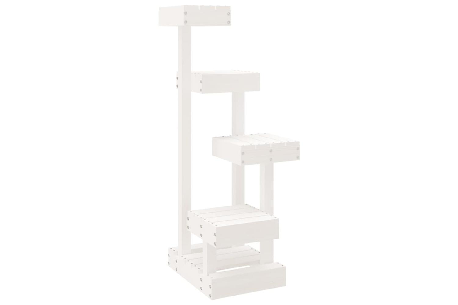 Cat Tree White 455x49x103 Cm Solid Wood Pine
