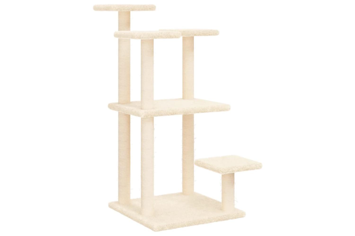Cat Scratching Posts With Platforms Cream 985 Cm