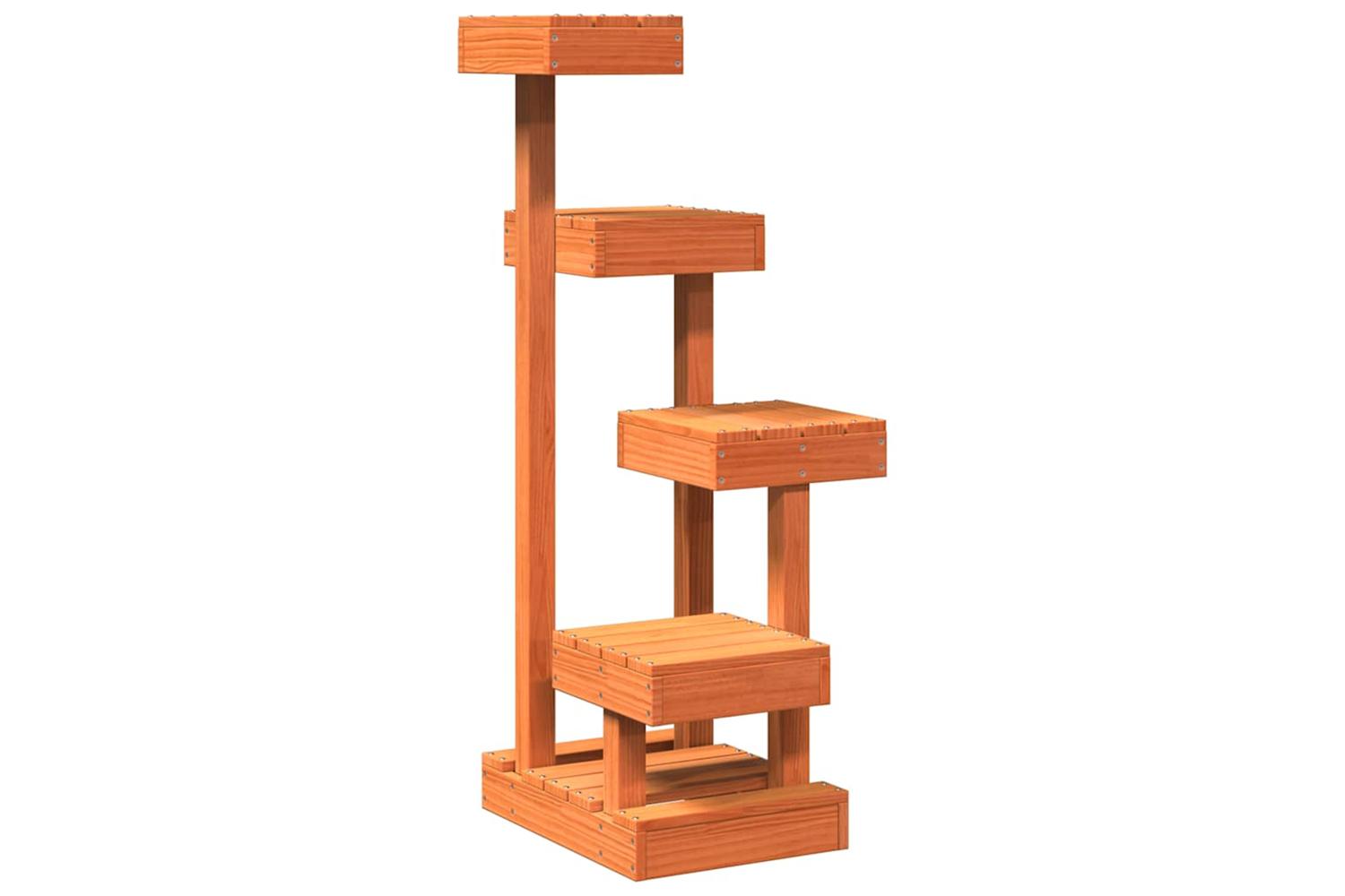 Cat Tree Wax Brown 455x49x103 Cm Solid Wood Pine
