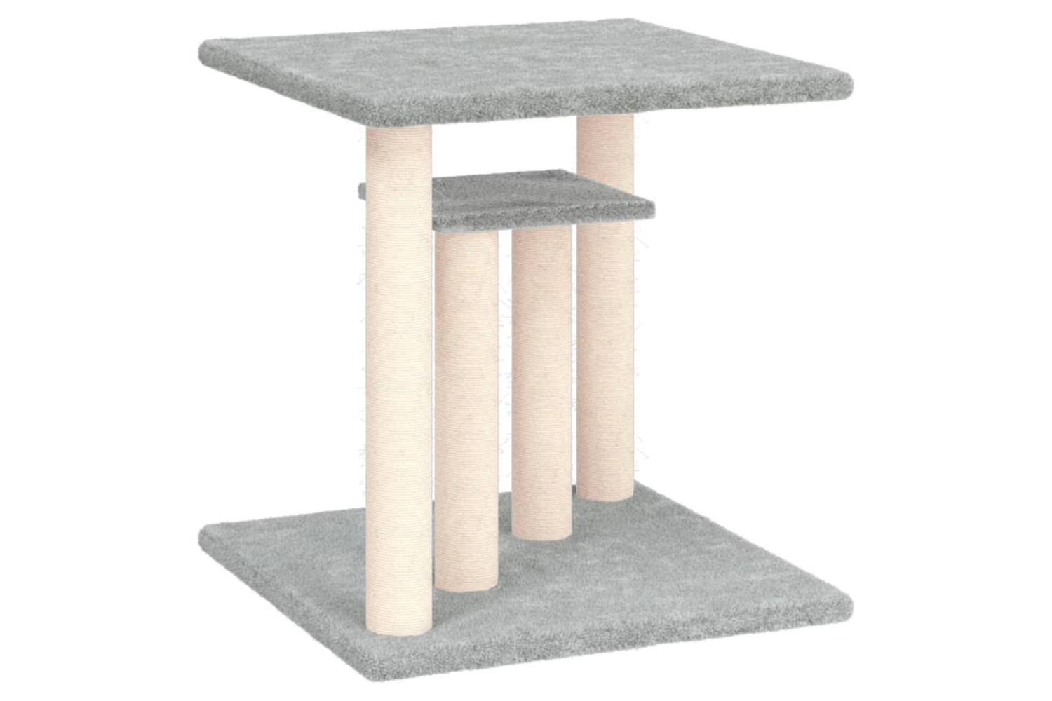 Cat Scratching Posts With Platforms Light Grey 50 Cm