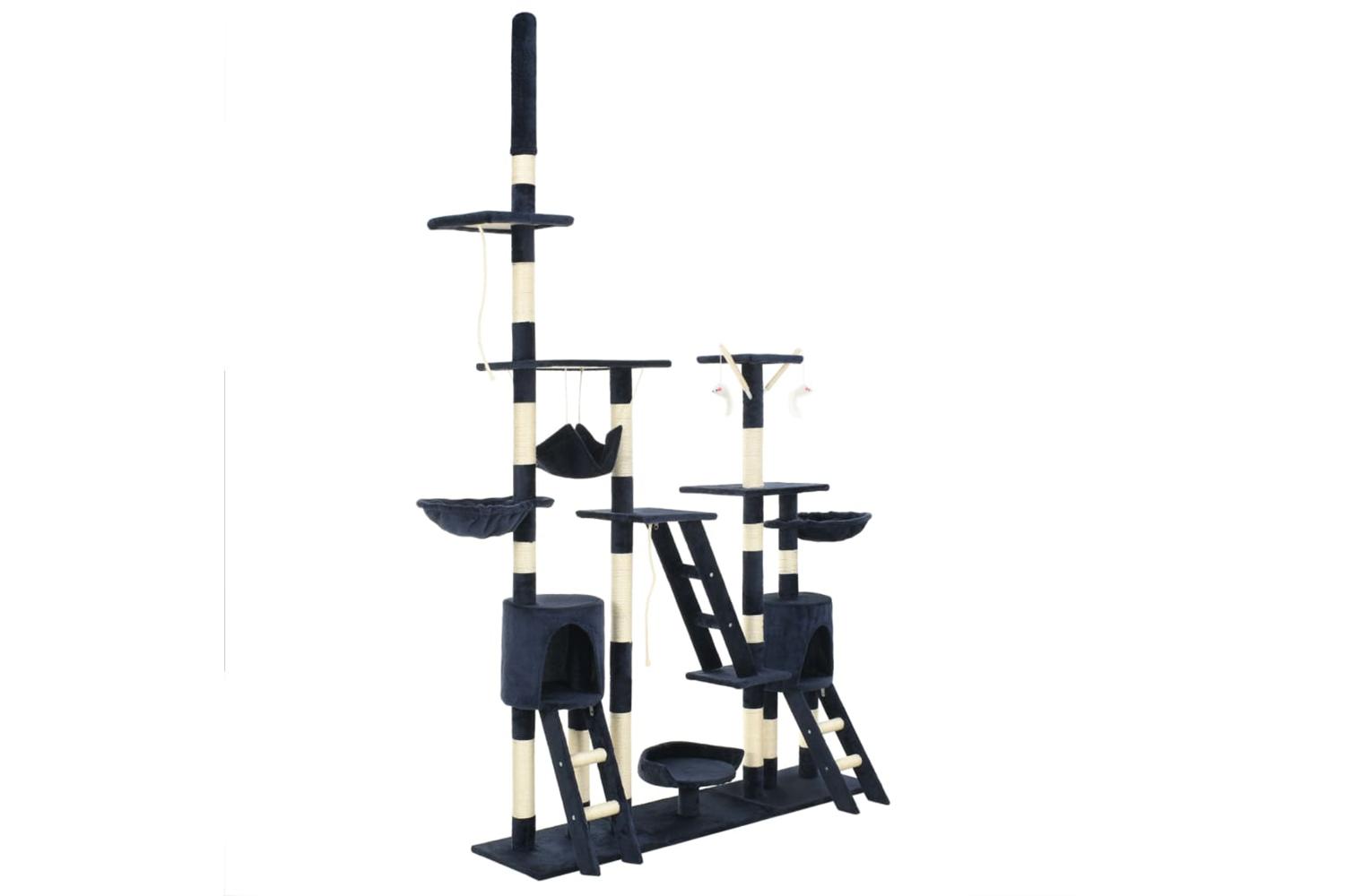 Cat Tree With Sisal Scratching Posts 230-250 Cm Blue