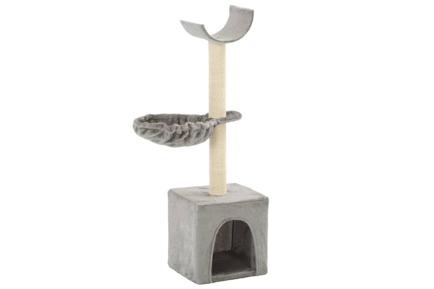 Cat Tree With Sisal Scratching Posts 105 Cm Grey