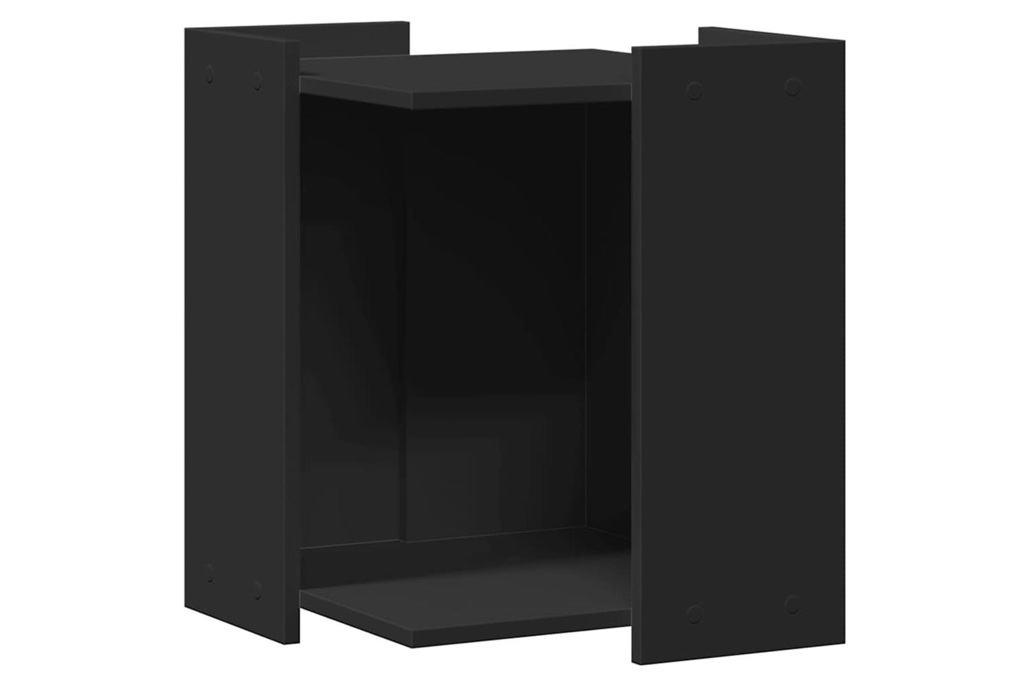 Cat Litter Box Enclosure Black 42x42x51 Cm Engineered Wood