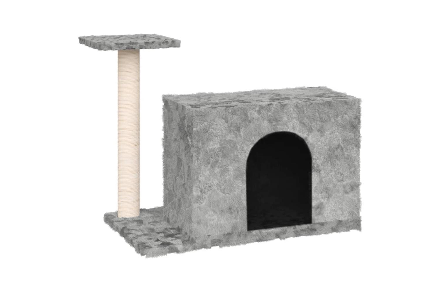 Cat Tree With Sisal Scratching Post Light Grey 51 Cm