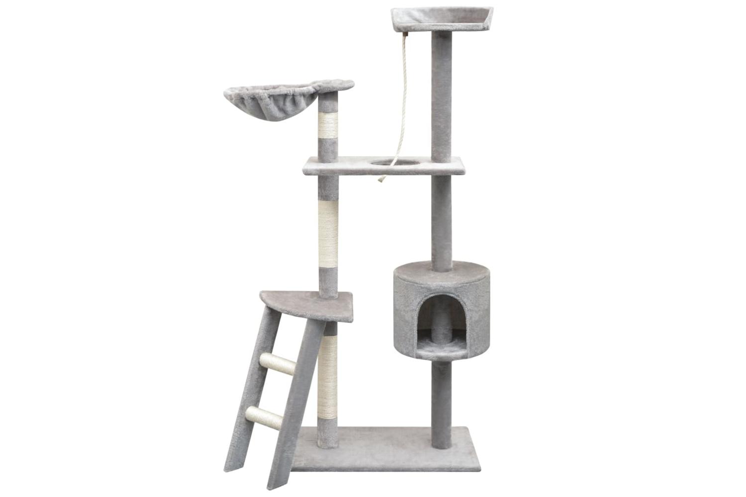 Cat Tree With Sisal Scratching Posts 150 Cm Grey