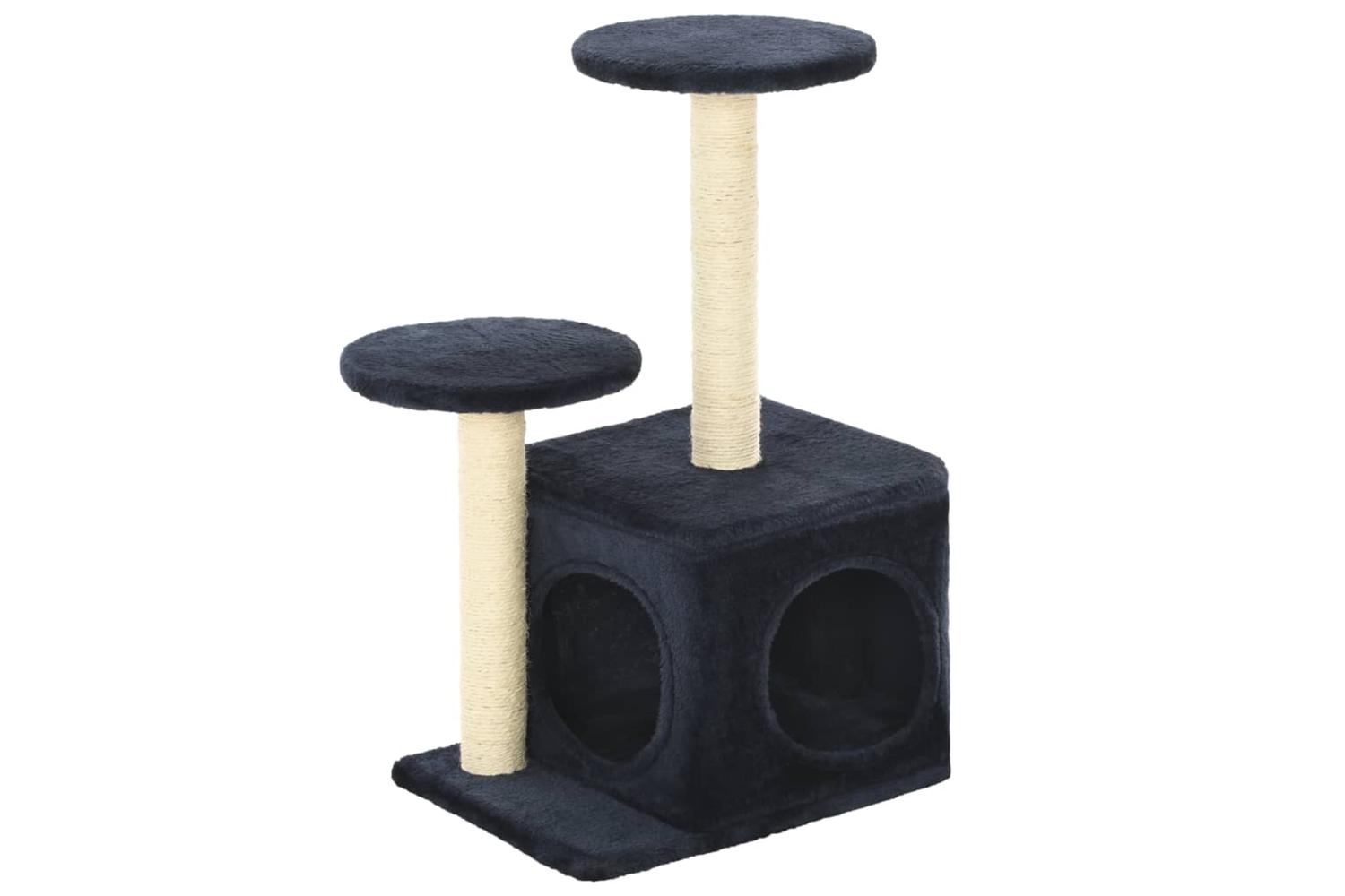 Cat Tree With Sisal Scratching Posts 60 Cm Dark Blue