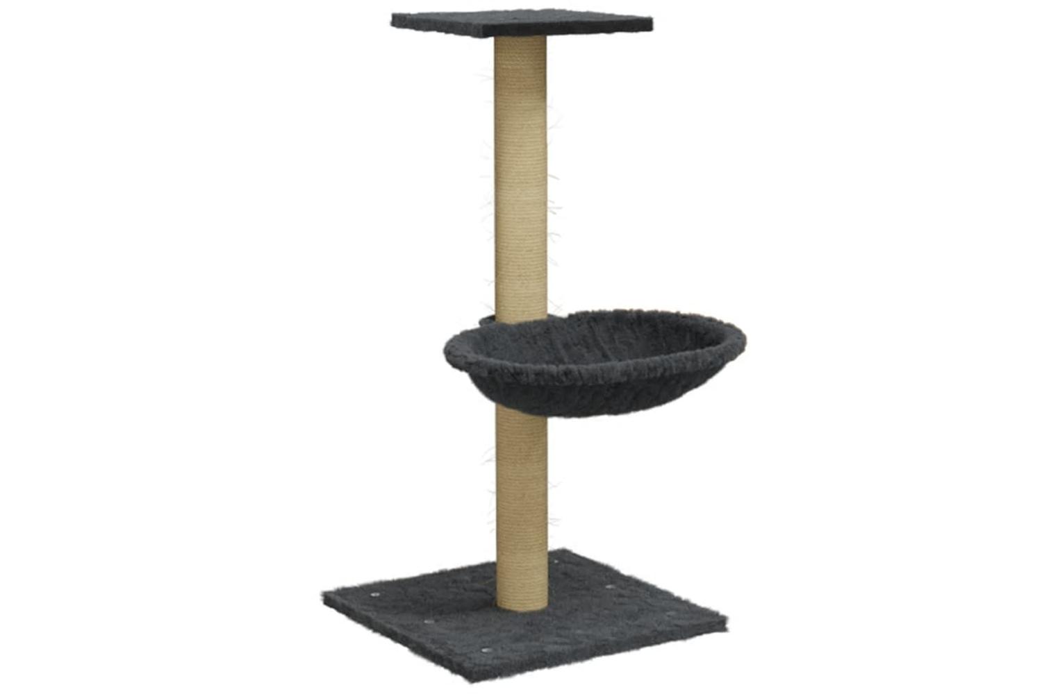 Cat Tree With Sisal Scratching Post Dark Grey 74 Cm