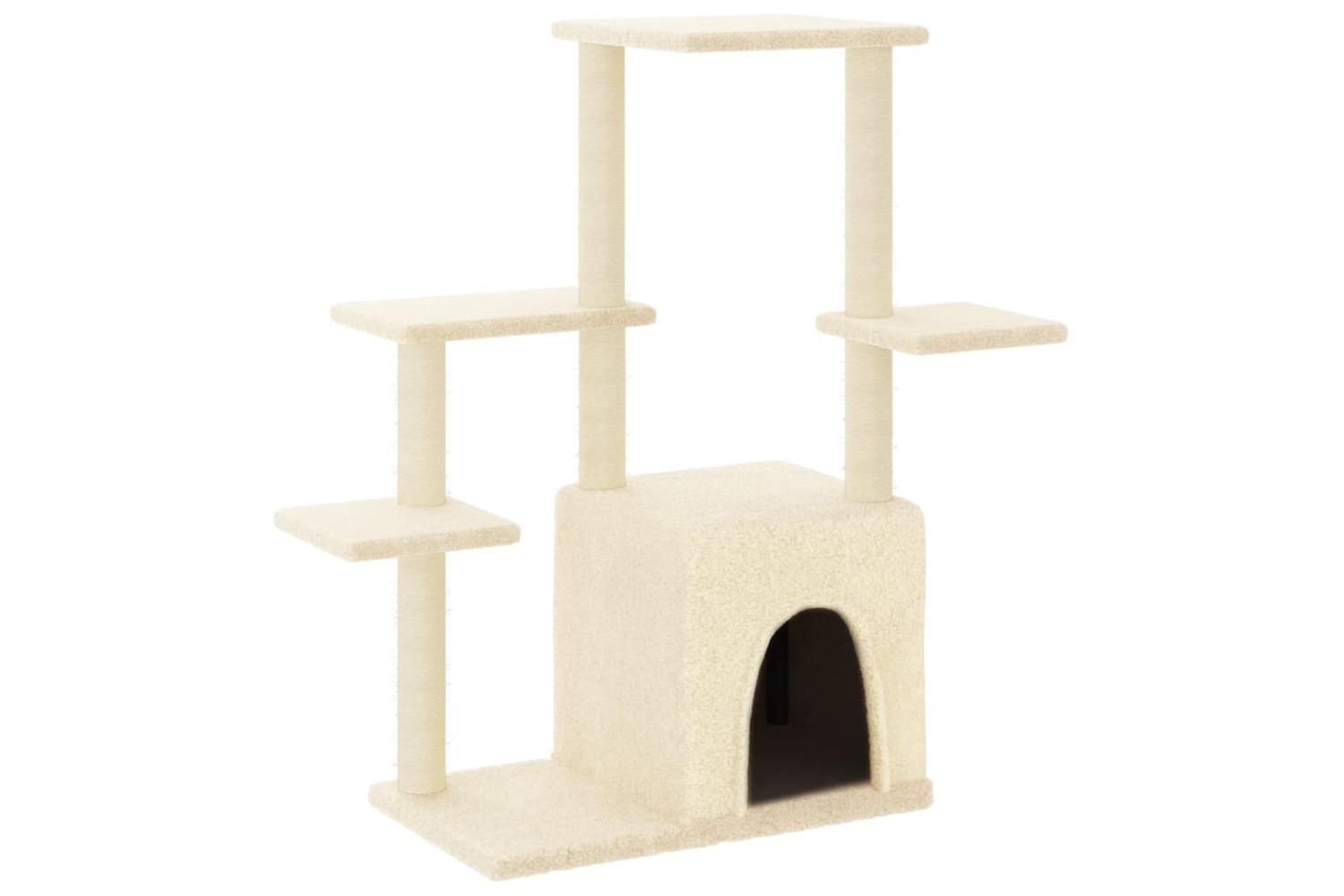 Cat Tree With Sisal Scratching Posts Cream 975 Cm