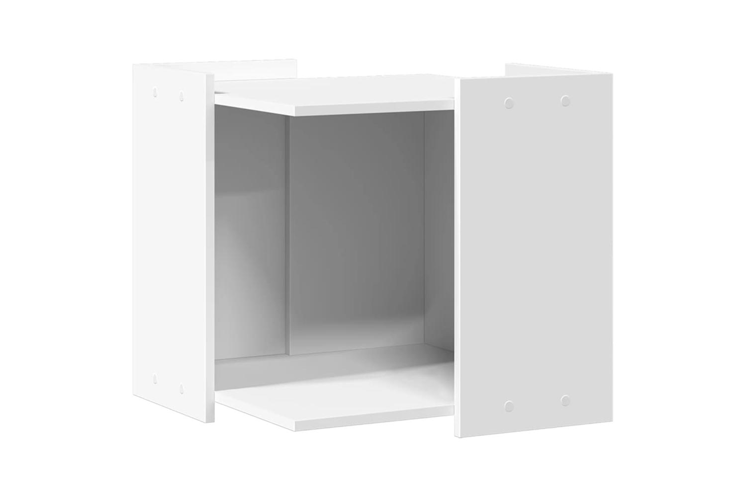Cat Litter Box Enclosure White 53x53x51 Cm Engineered Wood