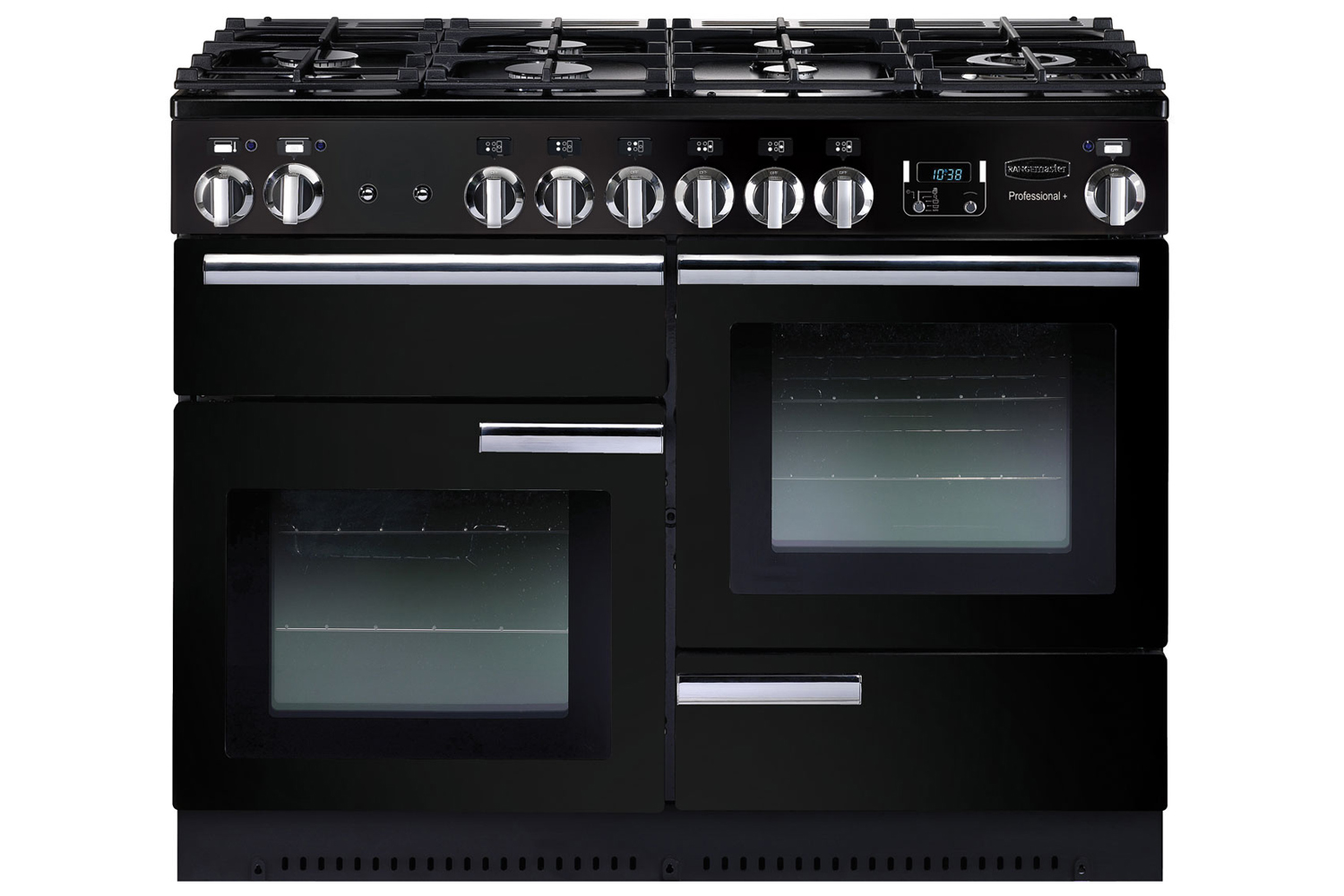 Rangemaster Professional Plus 110cm Dual Fuel Range Cooker | PROP110DFFGB/C | Black