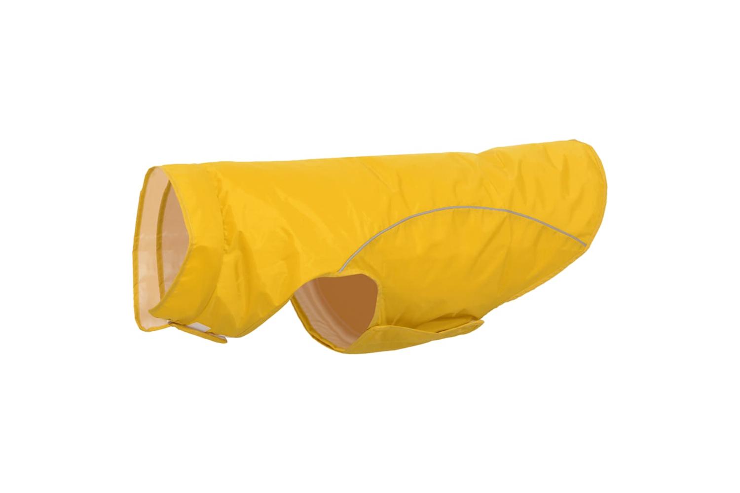 Dog Raincoat With Reflective Strips Polyester Yellow 4xl