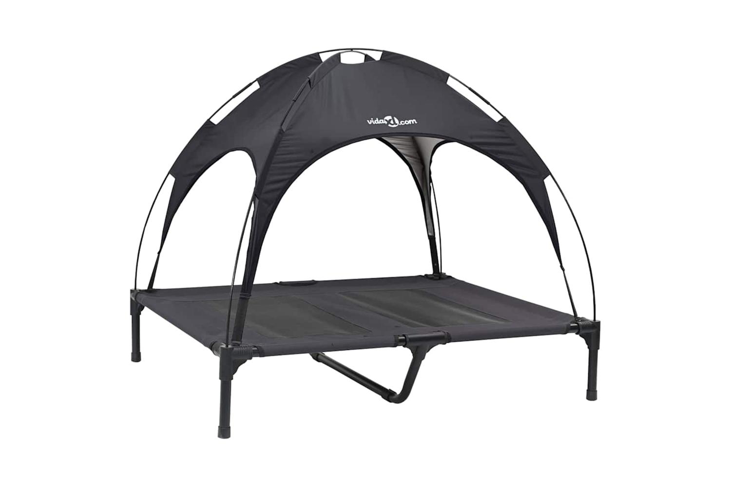 Dog Bed Black L Steel