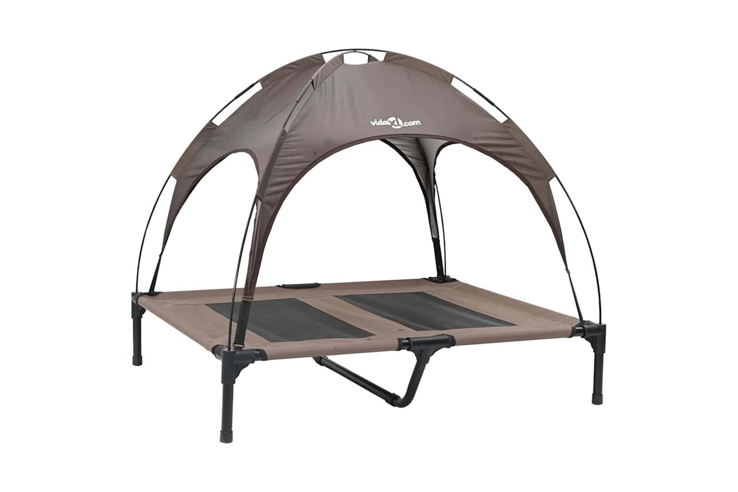 Dog Bed Brown L Steel