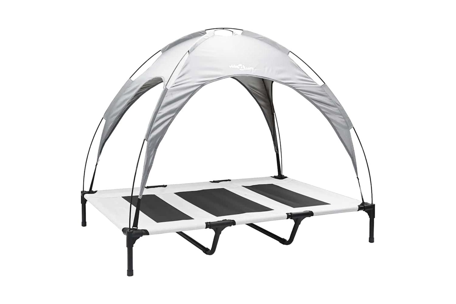 Dog Bed Silver Grey Xl Steel