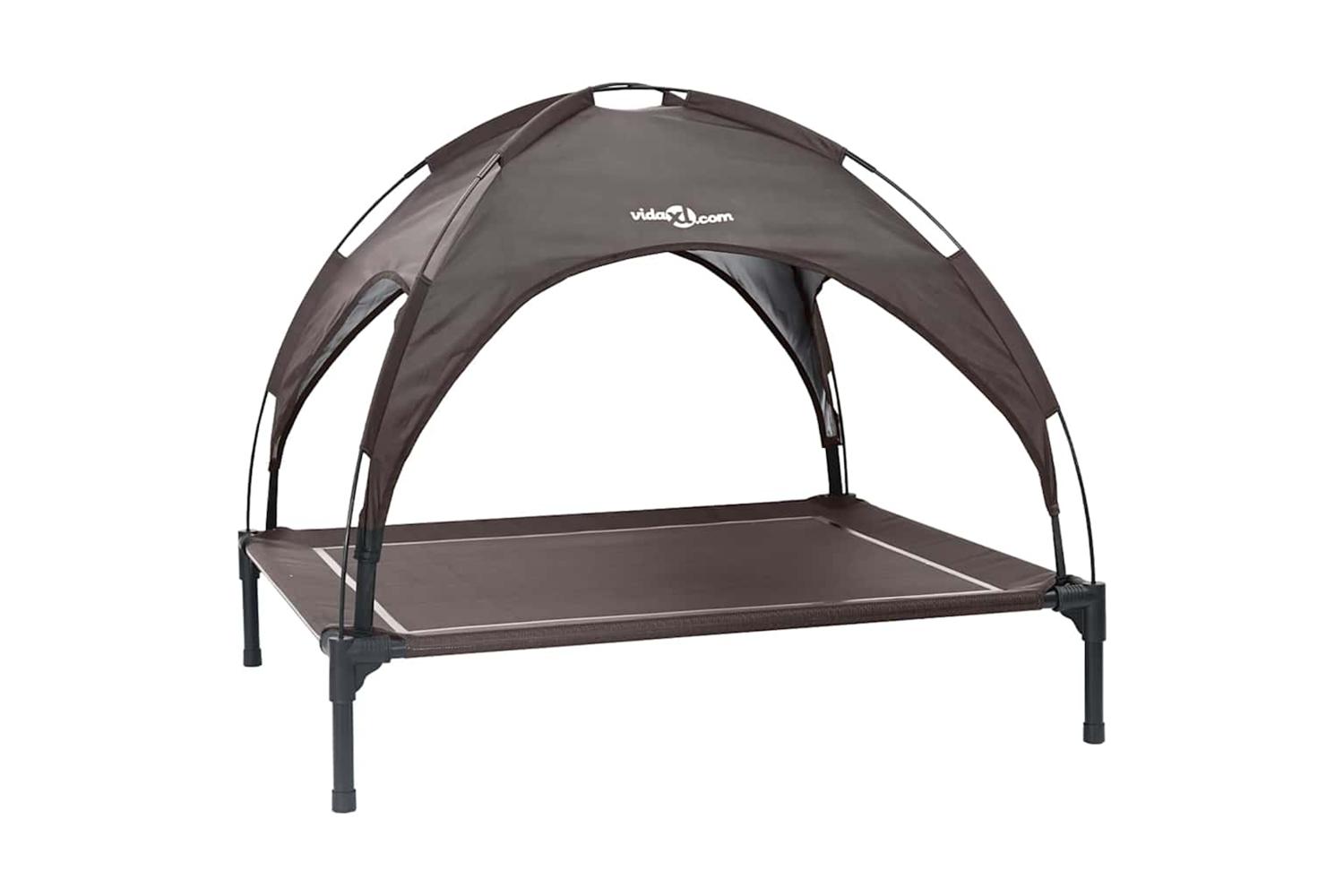 Dog Bed Brown L Steel