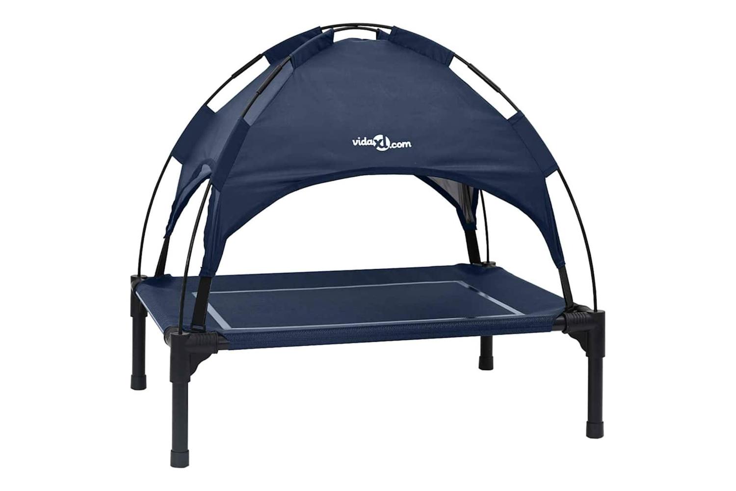 Dog Bed Navy Blue M Steel