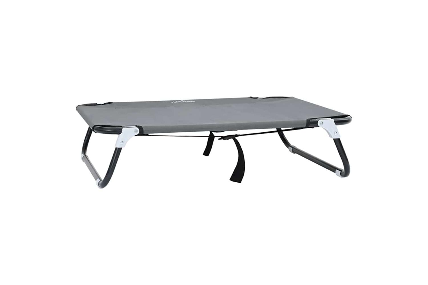 Dog Bed Light Grey S Oxford Fabric And Steel